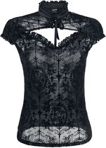 Blouse Banned -L- Regardant la Dentelle Noir