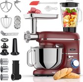 Bol.com Fentic Keukenmachine – 2000W – Keukenrobot – Foodprocessor - 62L Mengkom – Incl. Vleesmolen Blender en extra Accessoires... aanbieding