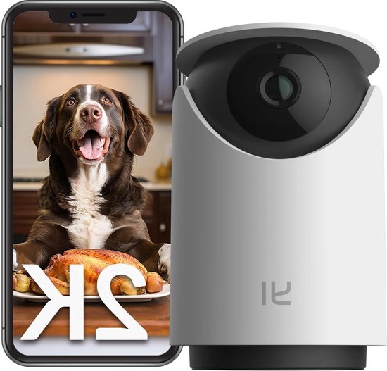 Cuifati 3MP 2K Raamcamera, 5G en 2,4GHz WiFi-binnencamera voor