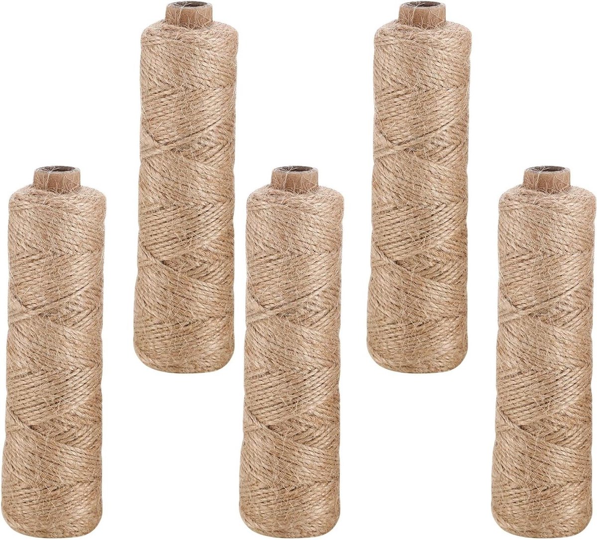 500 meter - 15 mm - 100% natuurlijk - bruin - henneptouw - natuurlijke vezels - verpakkingsmateriaal - doe-het-zelf - handwerk - tuindecoratie