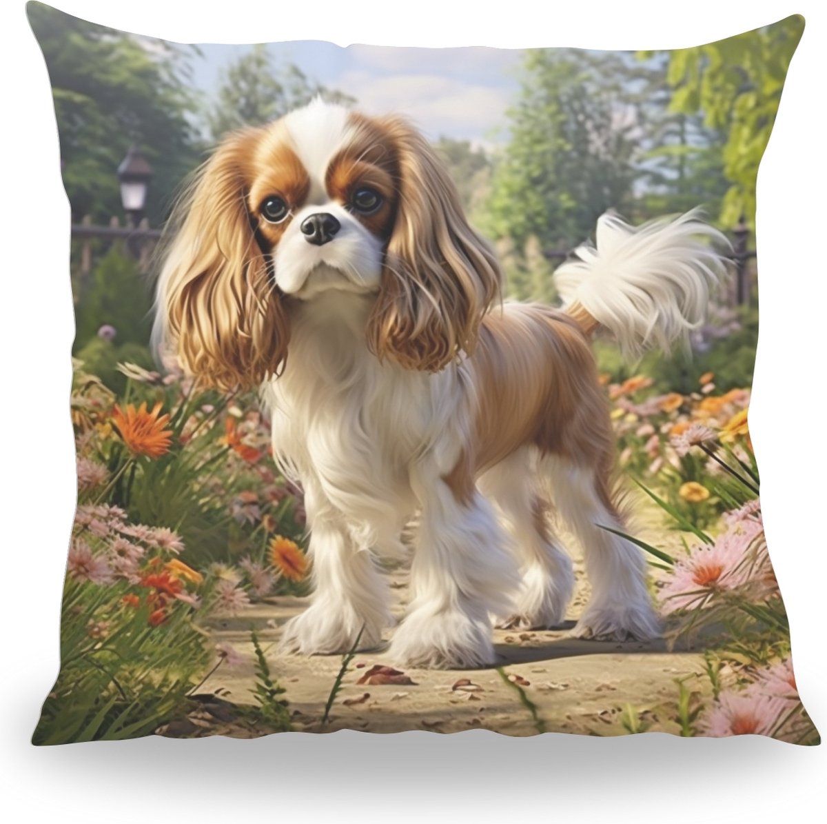 Kussen - Huisdier Portret - Cavelier King Charles 1 - 50 cm