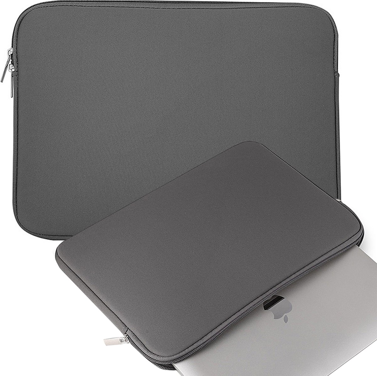 Universele - hoes - laptoptas 15,6 schuif tablet-computer organizer grijs