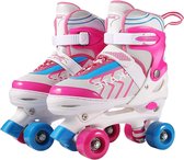 Bol.com Rolschaatsen voor beginners - verstelbaar maat 31-38 - ABEC 7 - comfortabel en ademend - meisjes jongens jongeren aanbieding