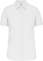 Chemisier Femme XL Kariban Manche courte White 100% Katoen