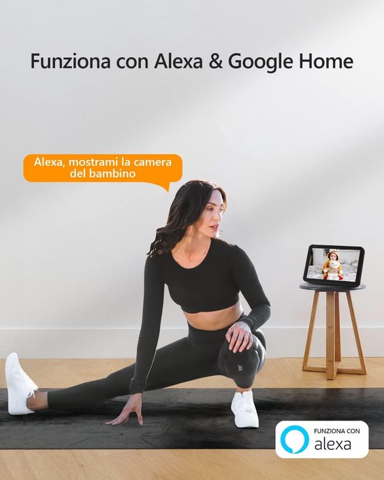 Bewakingscamera Wi-Fi-camera voor binnen 1080P IP-bewakingscamera Bewegingsregistratie met sirene Babyfoon met AI-menselijke detectie Tweerichtingsaudio en nachtzicht Compatibel met Alexa en Google Home - bewaking - veiligheid van EZVIZ — afbeelding 5