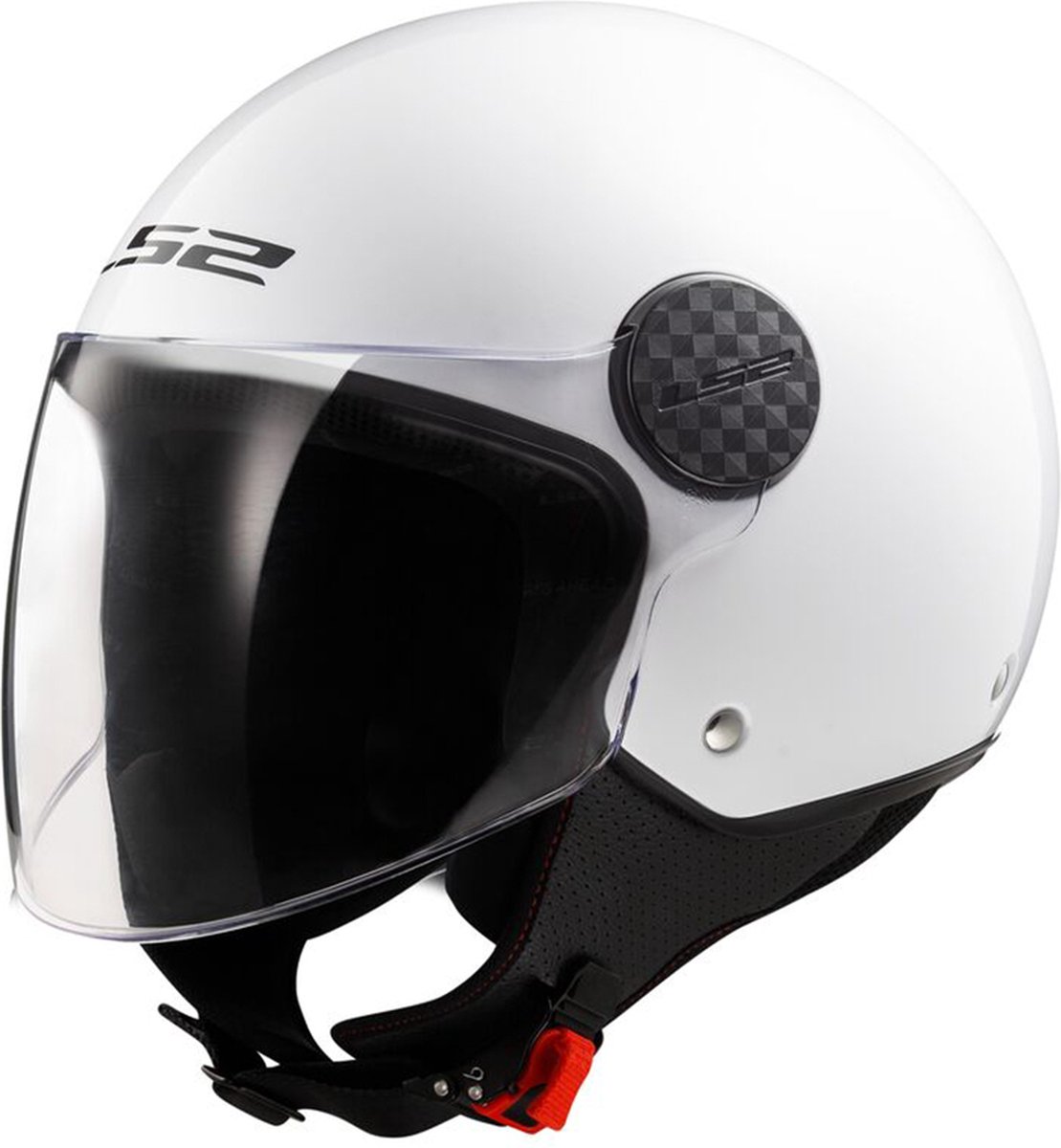 LS2 OF558 Sphere II Solid Gloss White-06 M - Maat M - Helm