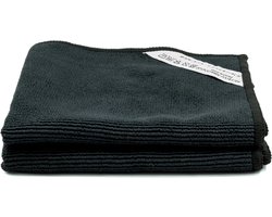 Barista Doekje - Zwart (2 Stuks) – Microvezeldoekjes - Espressomachine - Barista Essentials