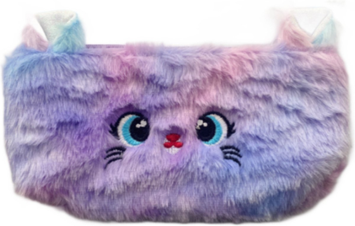 Katten Etui | Zachte pluchen etui | Ideaal voor school of Toilettas voor kinderen | Heerlijk fluffy van Emojishop