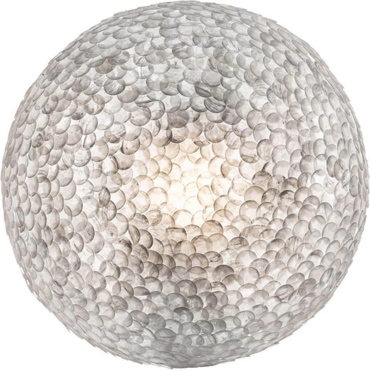 LM-Collection Cindy Wandlamp - Ø40x20cm - E14 - Wit - Schelpen - muurlamp slaapkamer, muurlamp woonkamer, muurlamp binnen, wandlamp badkamer, wandlamp binnen woonkamer, wandlamp binnen, wandlampen