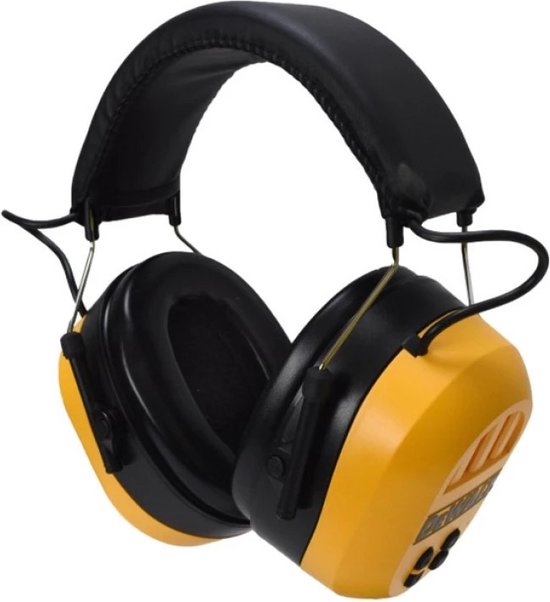 DeWALT DPG 17 gehoorbeschermer met bluetooth ontvanger - Verstelbaar - Premium Sound - Geel