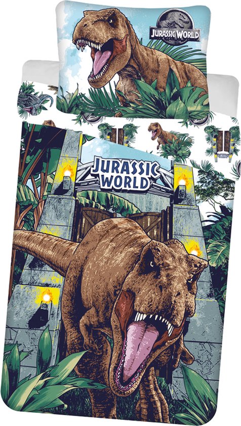 Jurassic World Dekbedovertrek Roar Glow in the dark 140 x 200 cm