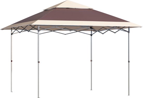 Vouwtent 3 x 4,5 meter. - Inclusief zijzeilen - kleur zwart - Van