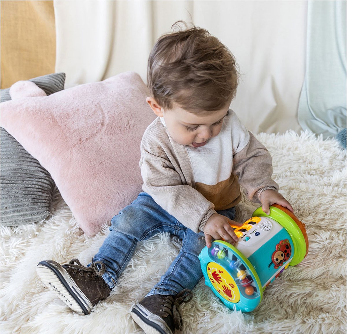 VTech Baby 3-in-1 Kruiprol - Educatief Speelgoed - Activiteitenroller met Lichts- en Geluidseffecten - Baby Speelgoed — afbeelding 12