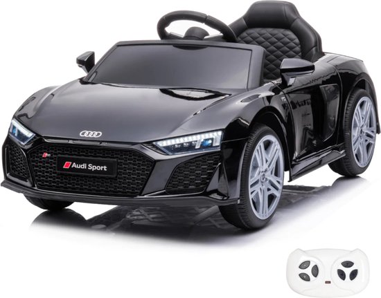 Foto: Audi r8 spyder elektrische kinderauto zwart 12v 1 tot 6 jaar