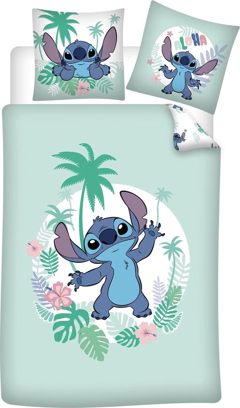 Foto: Disney lilo stitch dekbedovertrek aloha eenpersoons 140 x 200 katoen