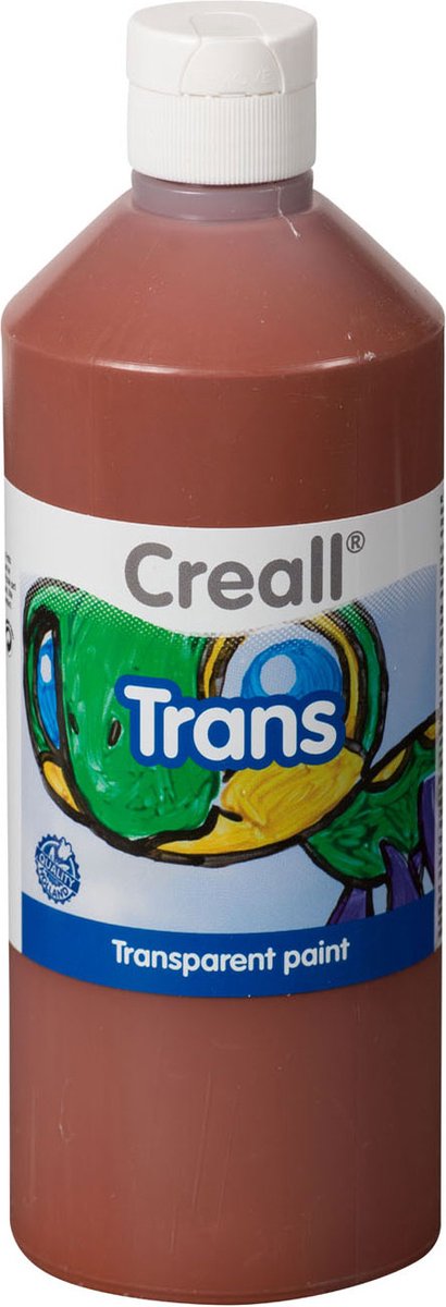 Creall Raamverf trans bruin 500ml 1 fles