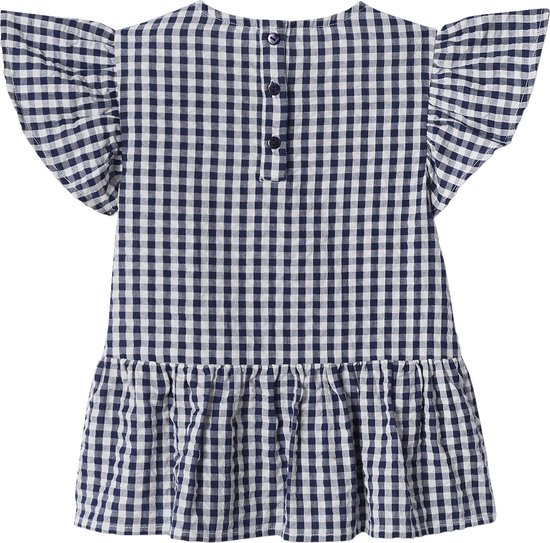 Vertbaudet Blouse volantée à carreaux vichy fille