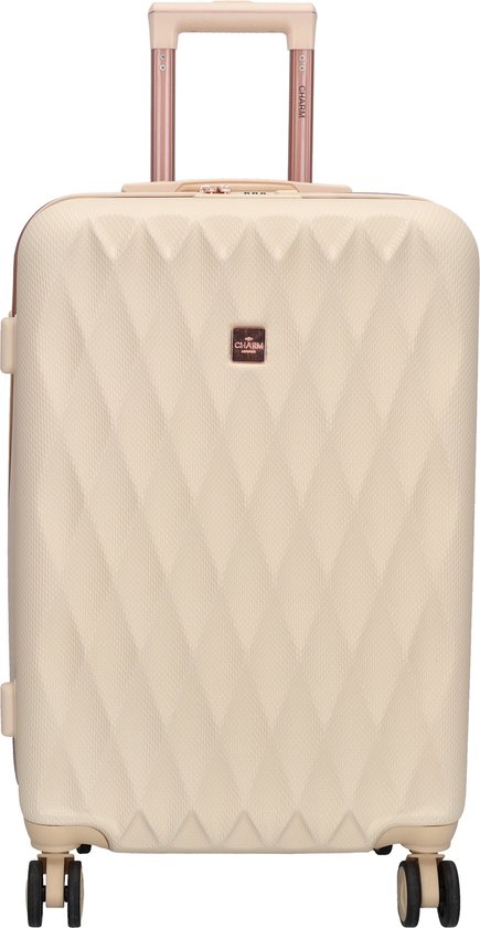 Charm London Honey Travel Middelgrote Koffer - 66 cm - 60 liter - Beige