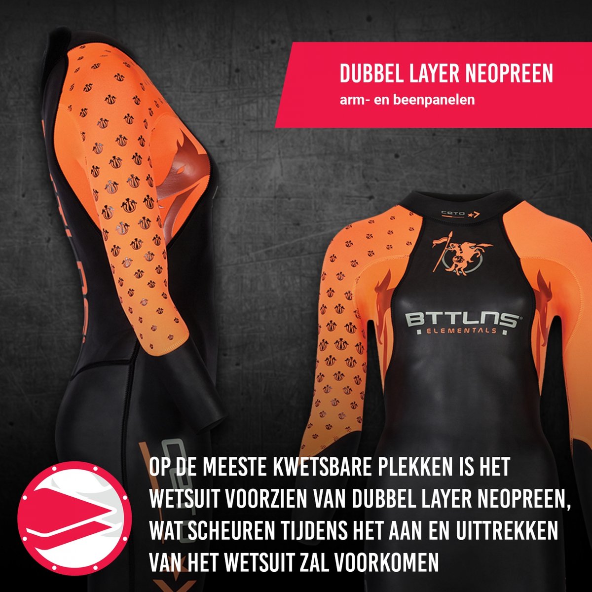 BTTLNS schoolslag wetsuit - zwempak - wetsuit - openwater wetsuit - wetsuit lange mouw dames - Ceto 1.0 - ST — afbeelding 4