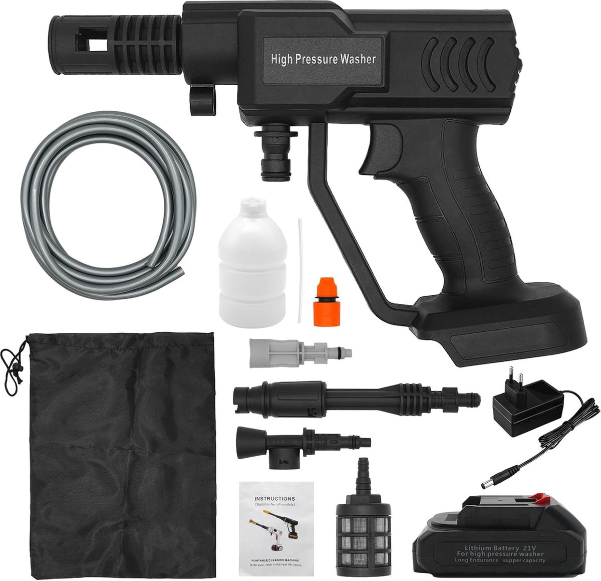 PRS Business Hogedrukreiniger Hogedrukpistool Hogedrukmachine Pressure Washer Handig en Makkelijk in Gebruik