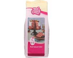 foto van FunCakes Bakmix voor Red Velvet Cake - Cakemix - Taartmix - 1kg