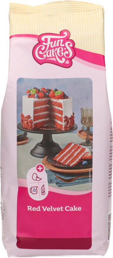 FunCakes Bakmix voor Red Velvet Cake - Cakemix - Taartmix - 1kg