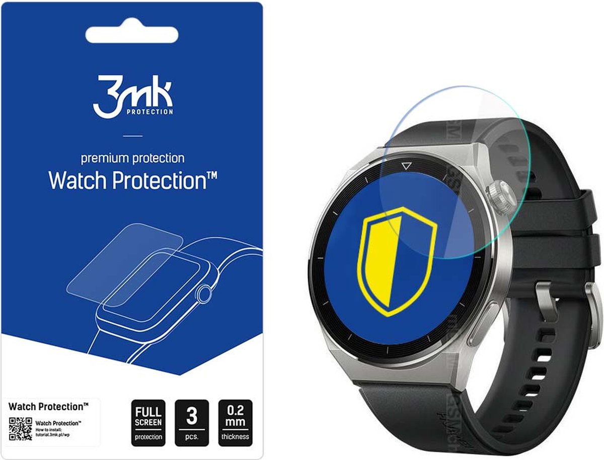 Huawei Watch GT 3 Pro 46mm - 3mk Watch Protection v. FlexibleGlass Lite