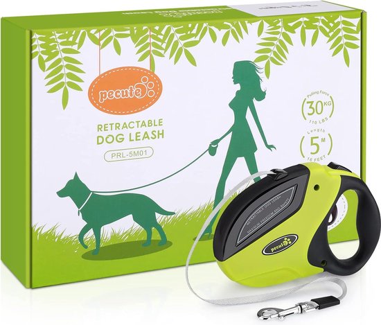 Flexi Classic Tape L - Hondenriem - 5 m Olijfgroen L - Rollijn - Pets Place