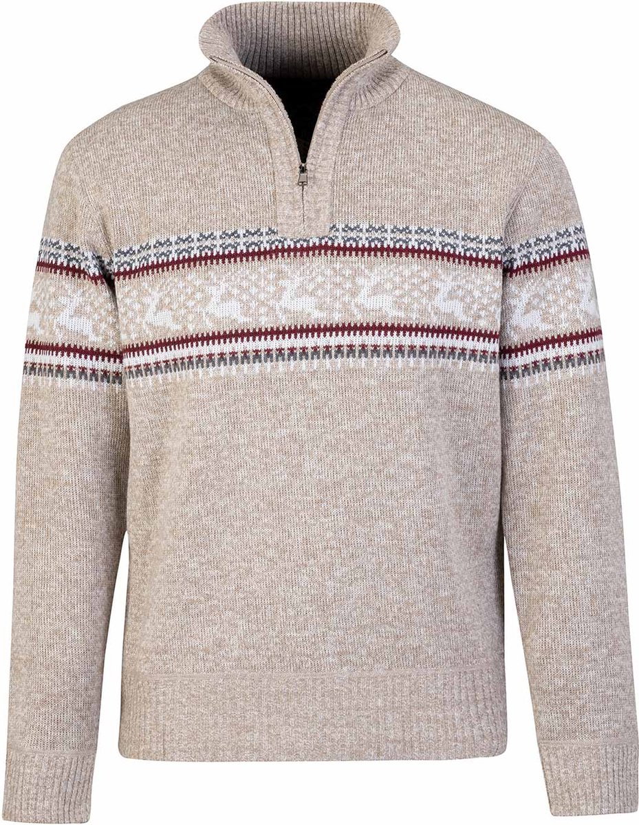 BJØRNSON Holger Scandinavisch Gebreide Pullover Heren - Teddy - Maat S - Beige