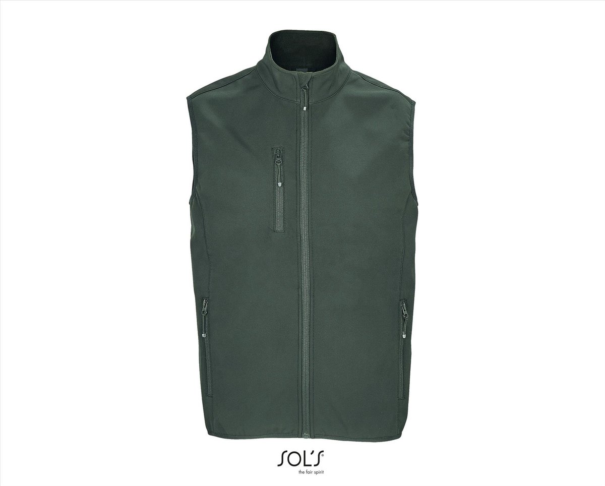 SOL'S Men´s Falcon Zipped Softshell Bodywarmer L03825 - Forest Green - XXL
