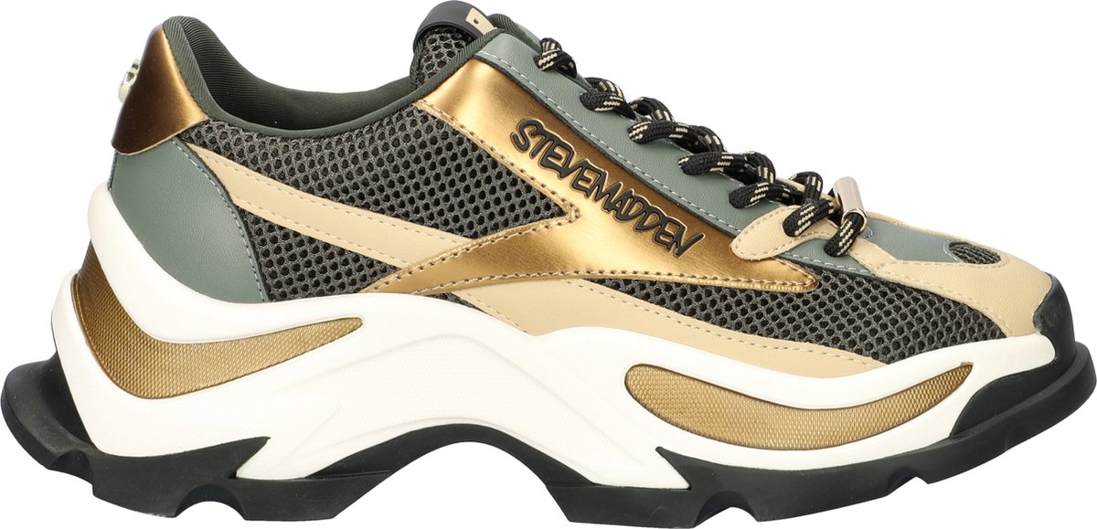 Steve Madden Zoomz Sneakers Laag - Khaki - Maat 36