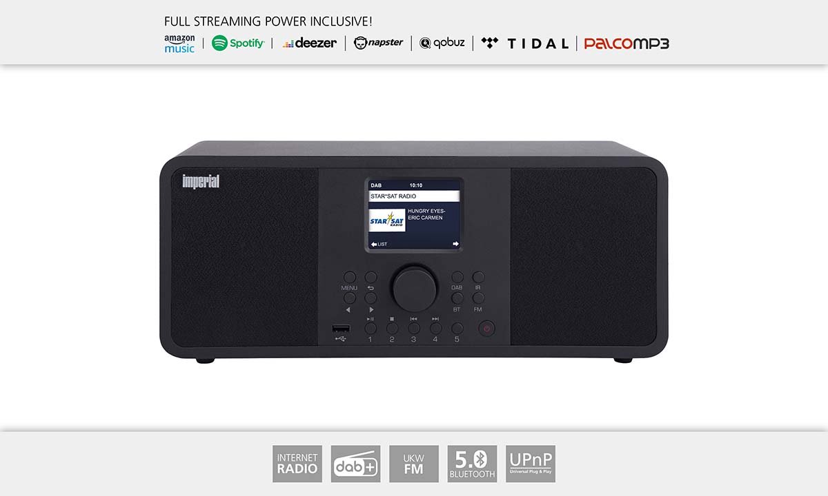 Bol.com Nedis DABMAN i205 Hybride Stereo Radio voor Internet / DAB+ / FM Zwart aanbieding