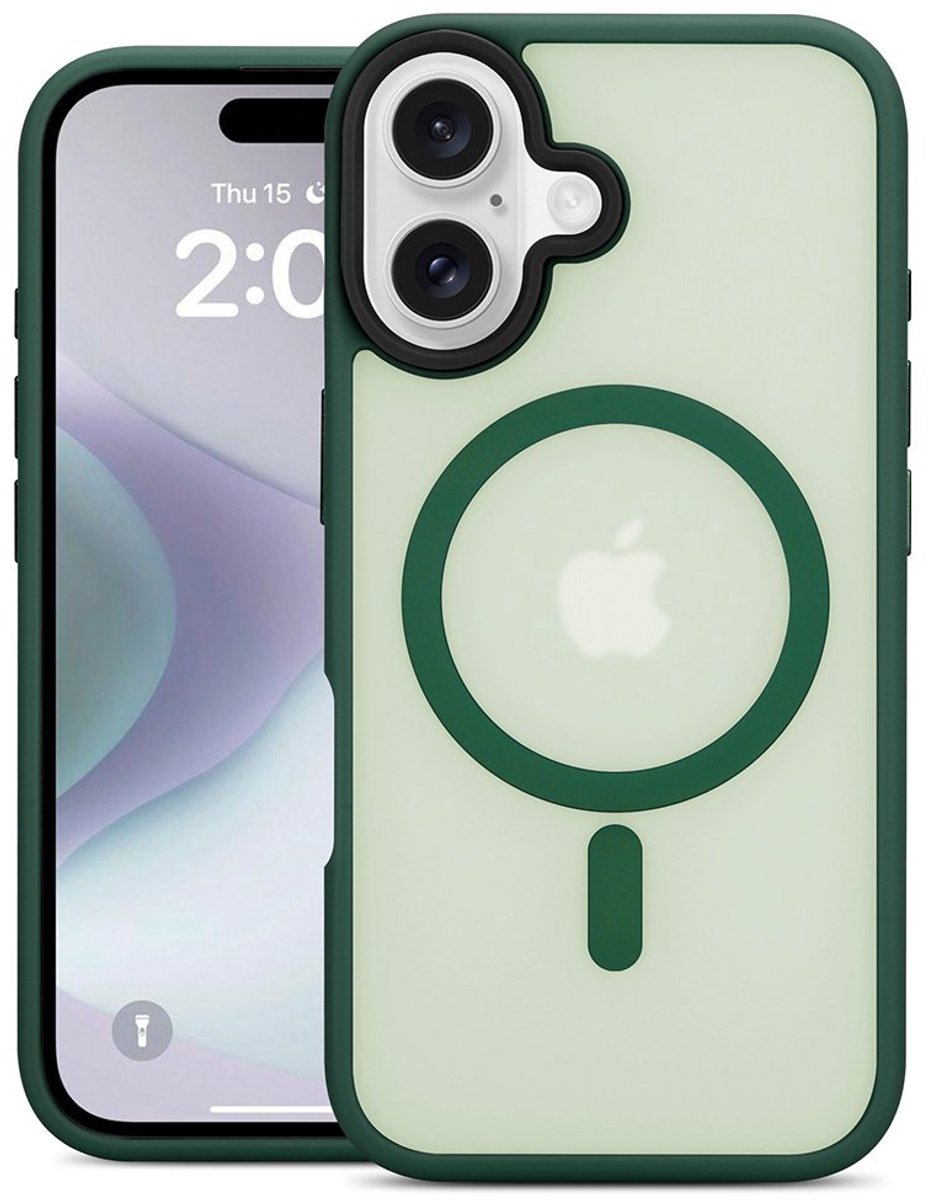 Mobiq Telefoonhoesje geschikt voor iPhone 16 - Geschikt voor Magsafe - Magnetisch opladen