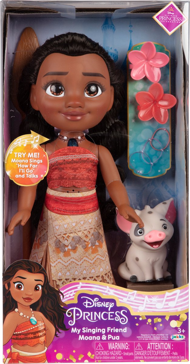 DISNEY PRINSES MY SINGING FRIEND MOANA SPEELPOP 35CM NEW van Merkloos — afbeelding 4