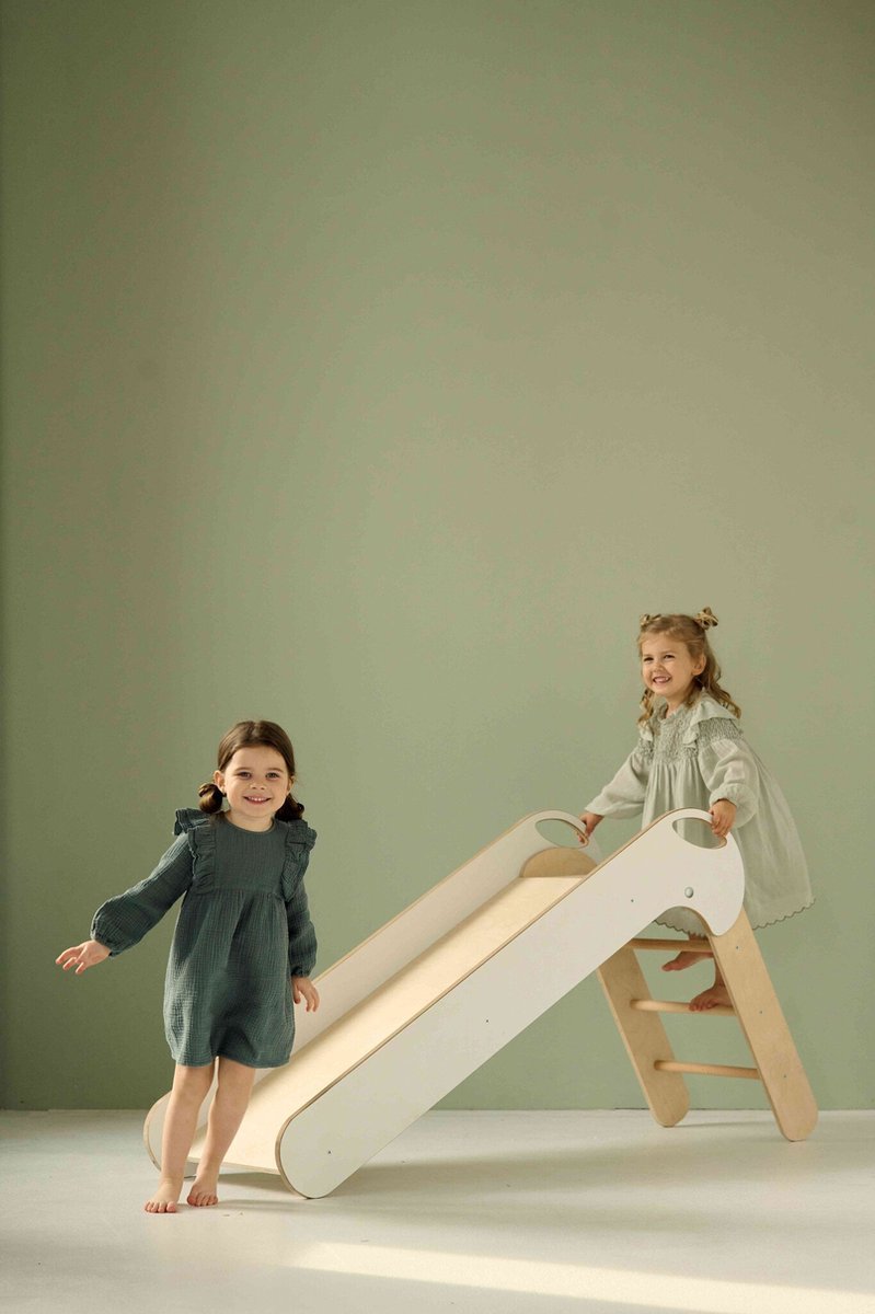 BabyWood Opvouwbare houten Glijbaan