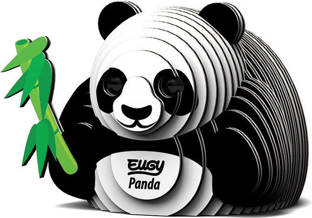 EUGY 3D Puzzel - Panda - Wilde Dieren - Duurzaam - Verzamel Ze Allemaal - 6 Jaar — afbeelding 7