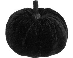 CHAKS - Zwart fluwelen pompoen 7 cm