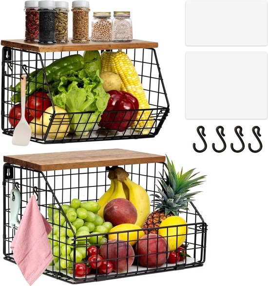 Snijplankhouder - Onder kast Organizer Rack, Wandmontage Opbergplank