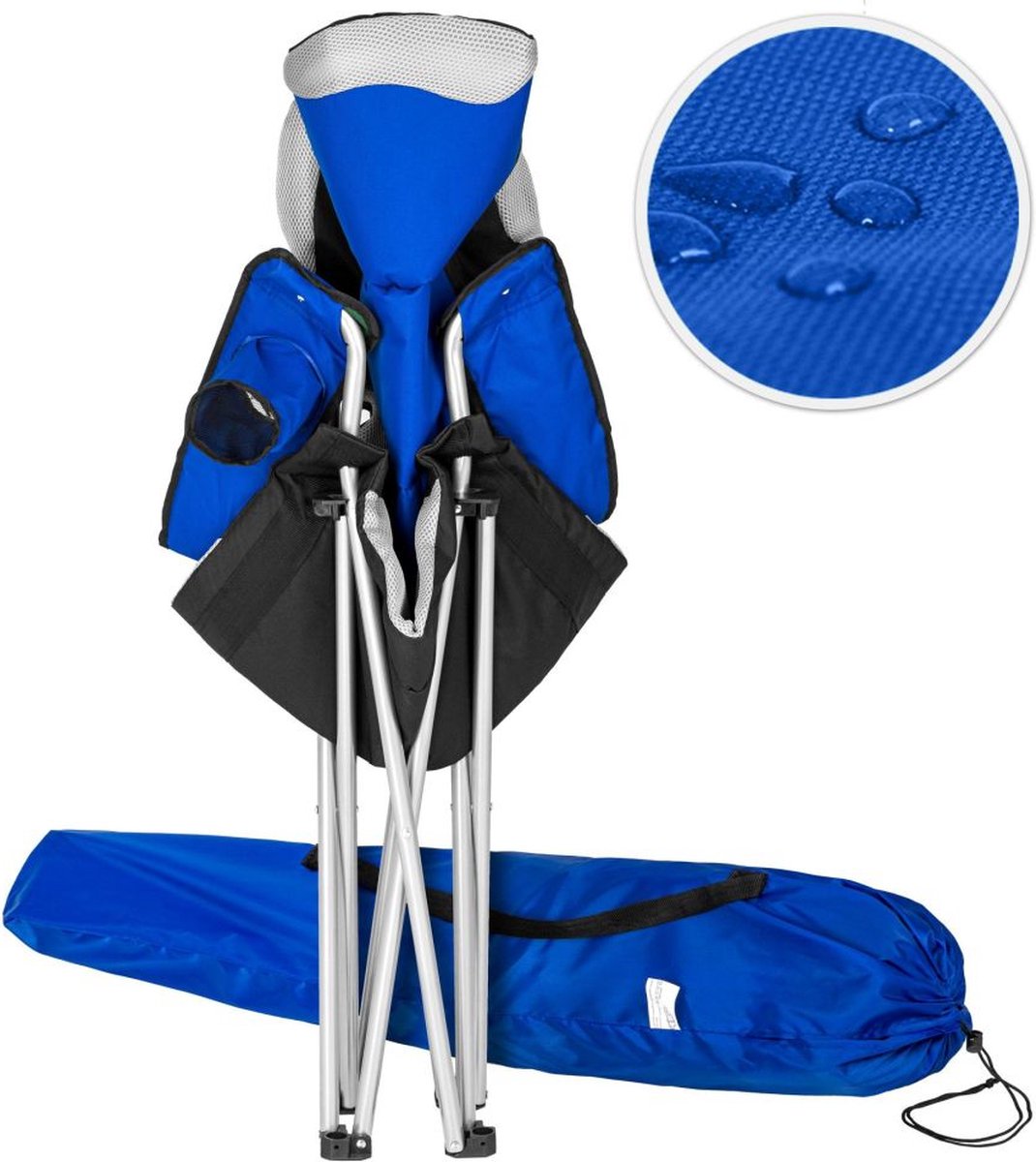 tectake® Set van 2 Campingstoelen | Klapstoel, Opvouwbare Visstoel met Armleuning en Bekerhouder | Inclusief Draagtas | Comfortabele Stoel voor Balkon, Tuin, Festivalaccessoires, Camping - Zwart tectake® Set van 2 Campingstoelen | Klapstoel, Opvouwbare Visstoel met Armleuning en Bekerhouder | Inclusief Draagtas | Comfortabele Stoel voor Balkon, Tuin, Festivalaccessoires, Camping - Zwart