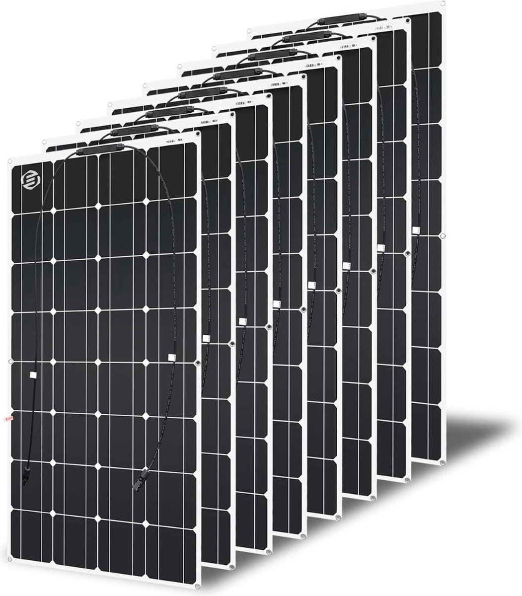 Equivera Zonnepanelen met Stekker - Zonnepanelen Compleet Pakket - Plug & Play - Doe het Zelf Zonnepanelen - voor Thuis, Camper, Camping