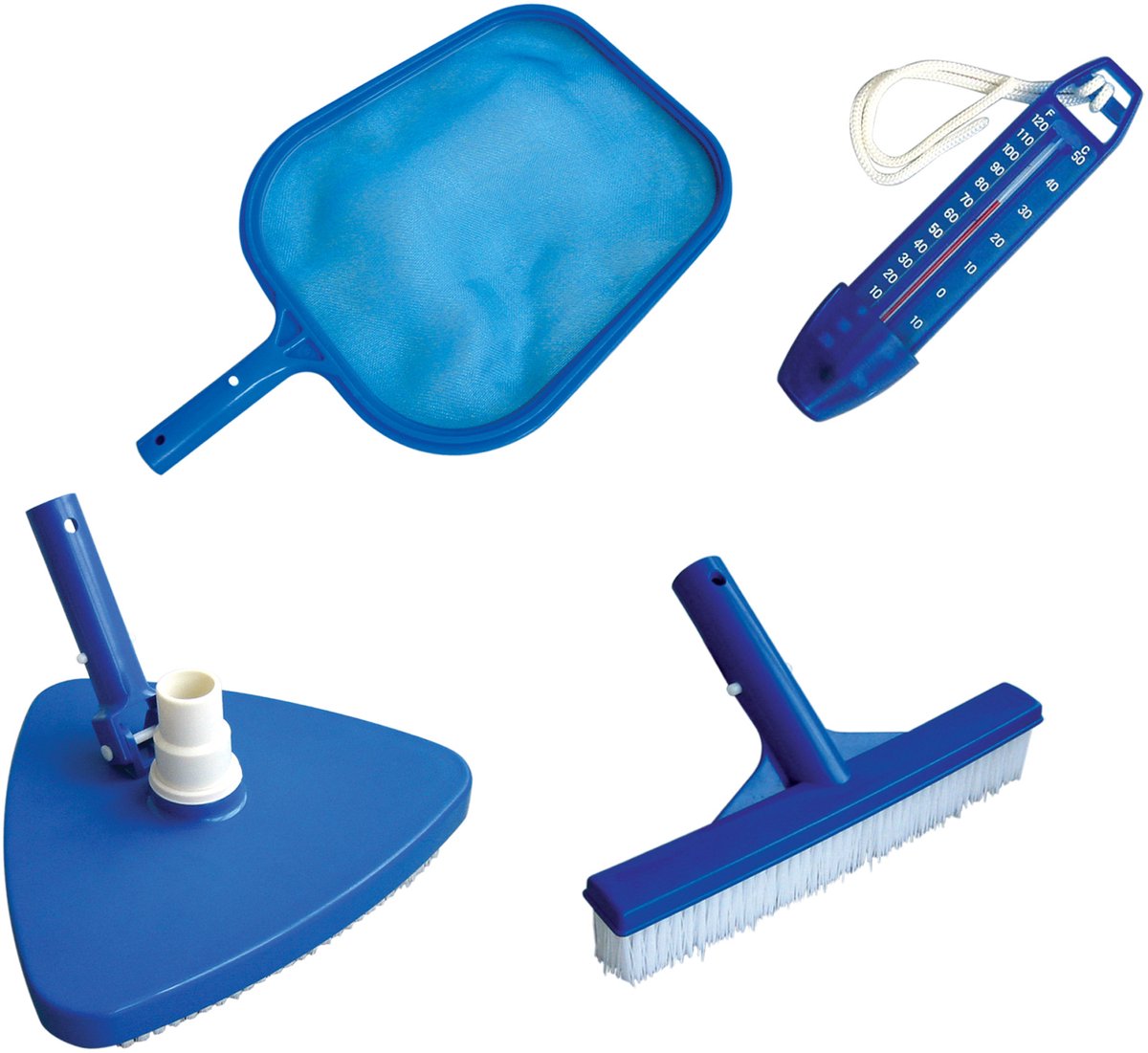 Bestway zwembad schoonmaakset - 4 stuks, blauw