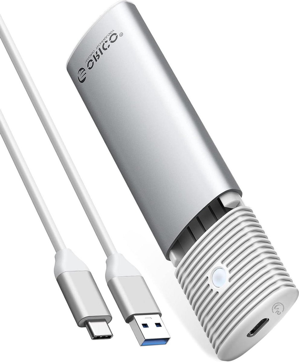 Image of M.2 SATA SSD behuizing - USB 3.2 USB-C adapter - gereedschapsloos - externe SATA-based - ondersteuning UASP - M2 SATA NGFF 2242/2260/2280 SSD