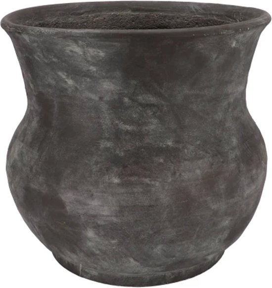 Floran Plantenpot - zilver metallic - schaal - keramiek - 26x14cm | Leen Bakker Floran Plantenpot - zilver metallic - schaal - keramiek - 26x14cm | Leen Bakker