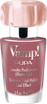 Bol.com PUPA Milano VAMP! Scented Nail Polish Gel Effect 127 Shiny Leather 9 ml aanbieding