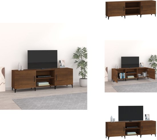 Tv-meubel 100x40x50 cm bewerkt hout grijs sonoma eikenkleurig