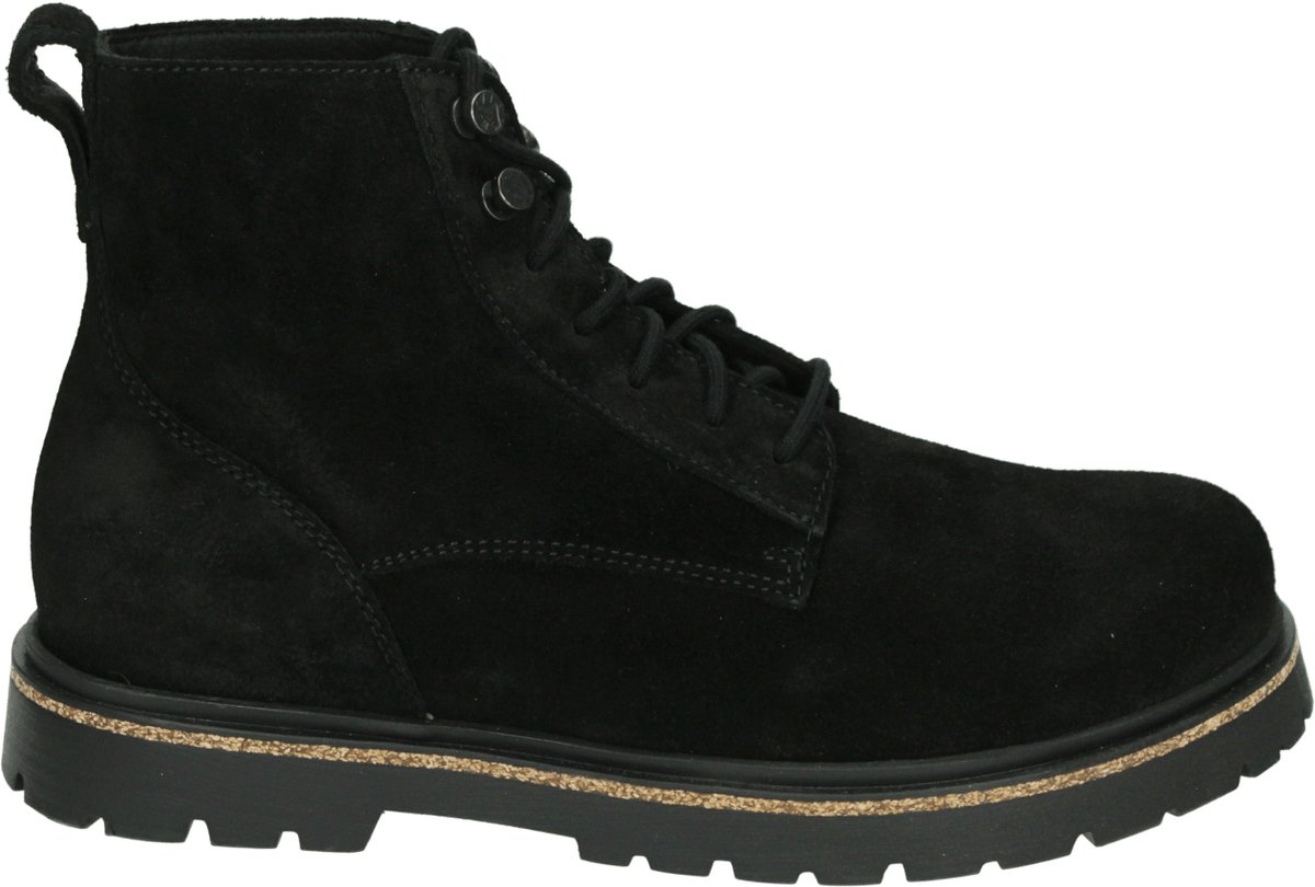 Birkenstock HIGHWOOD LACE MID SUEDE LTHR Heren sneakersHeren veterschoenVrije tijd half-hoog Zwart