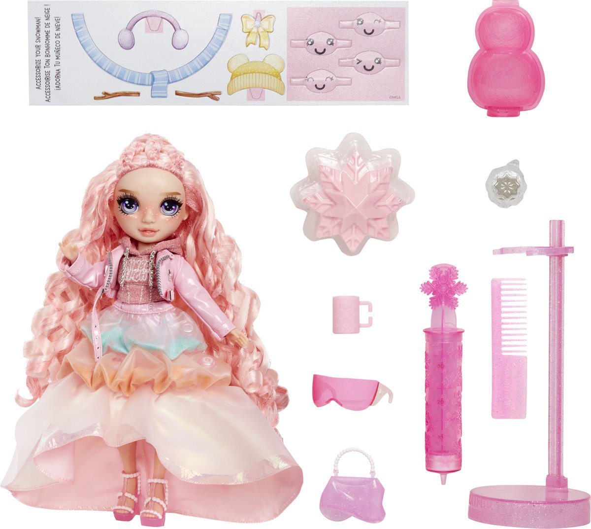 Rainbow High Winter Wonderland pop - Bella (roze) — afbeelding 9