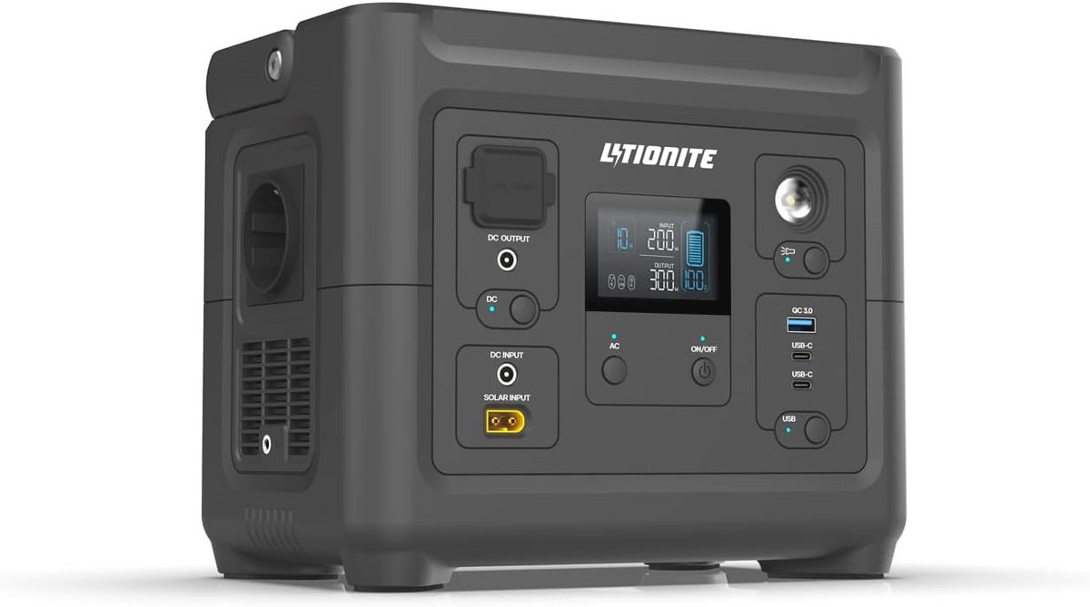 Krachtige Draagbare Stroomgenerator - Mini 300W Power Station met UPS-functie en Snelle Laadtechnologie