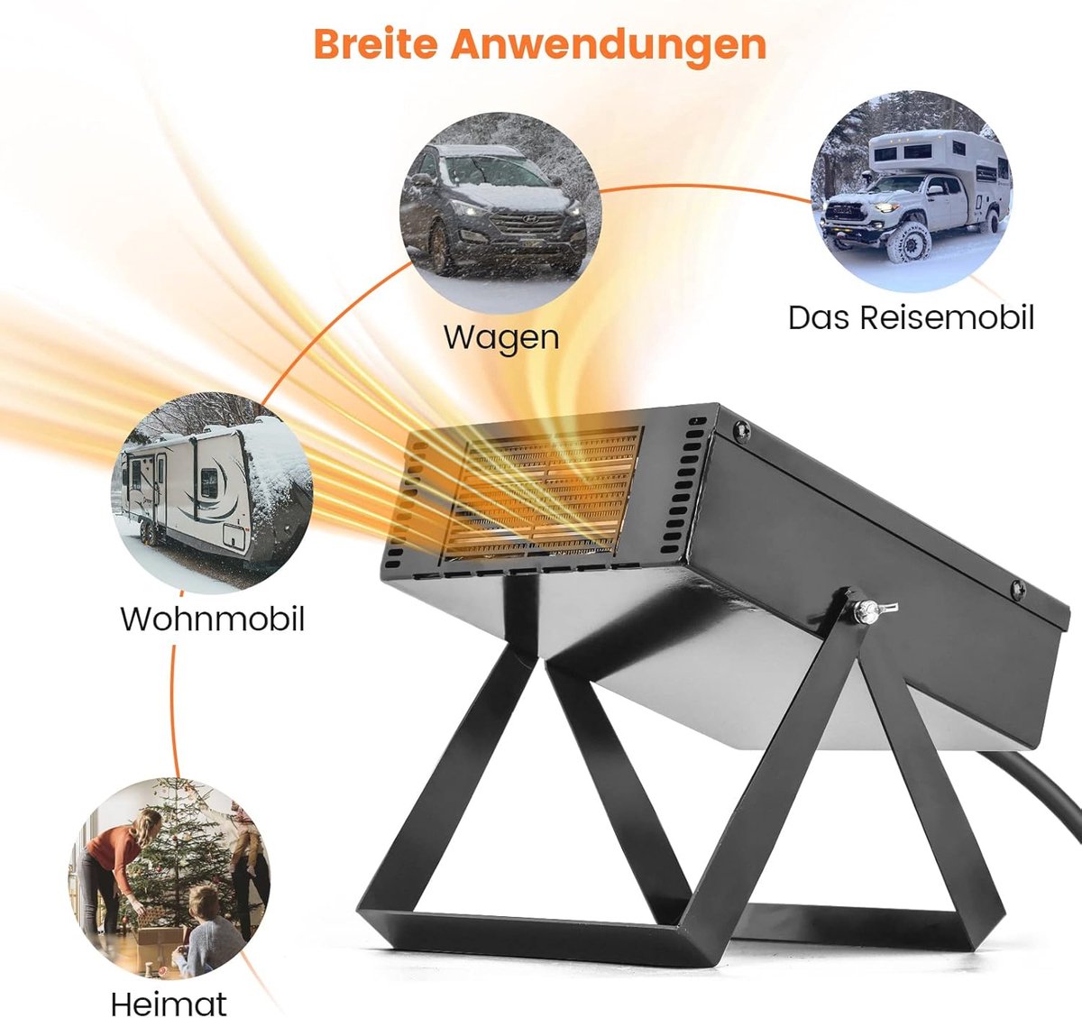 Binnenverwarming voor auto, Briidea Auto voorruit ontdooier voor de