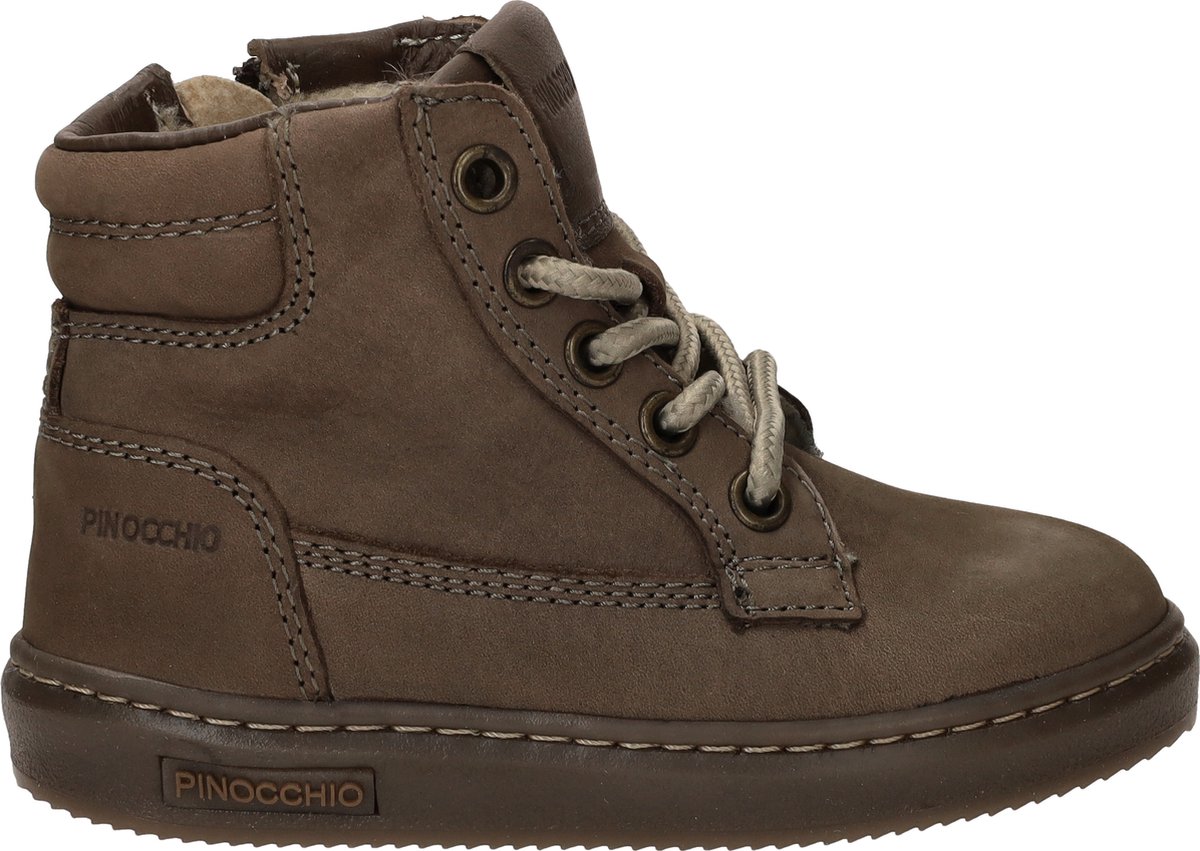 Pinocchio P2187 Boots Jongens - Taupe - Maat 27